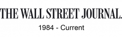 Wall Street Journal 1984 - Current logo