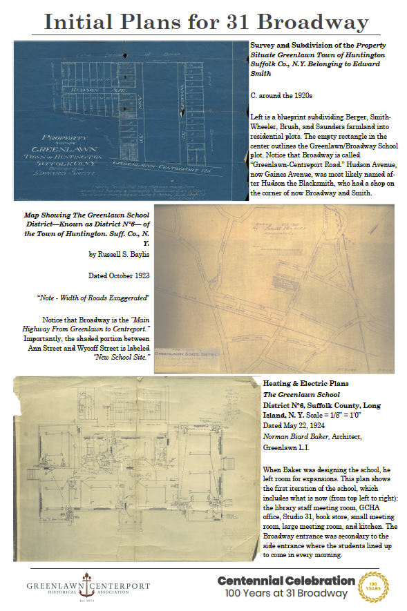 1920s Initial Plans & Blueprints1920s