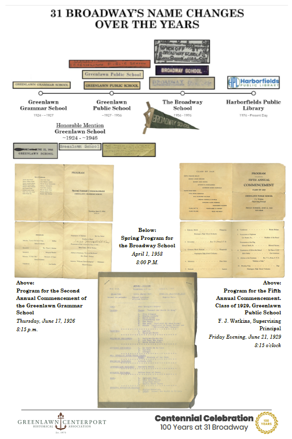 Commencement Programs w Name Change P3 - 31 Broadway Centennial Celebration