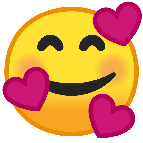emoji with hearts