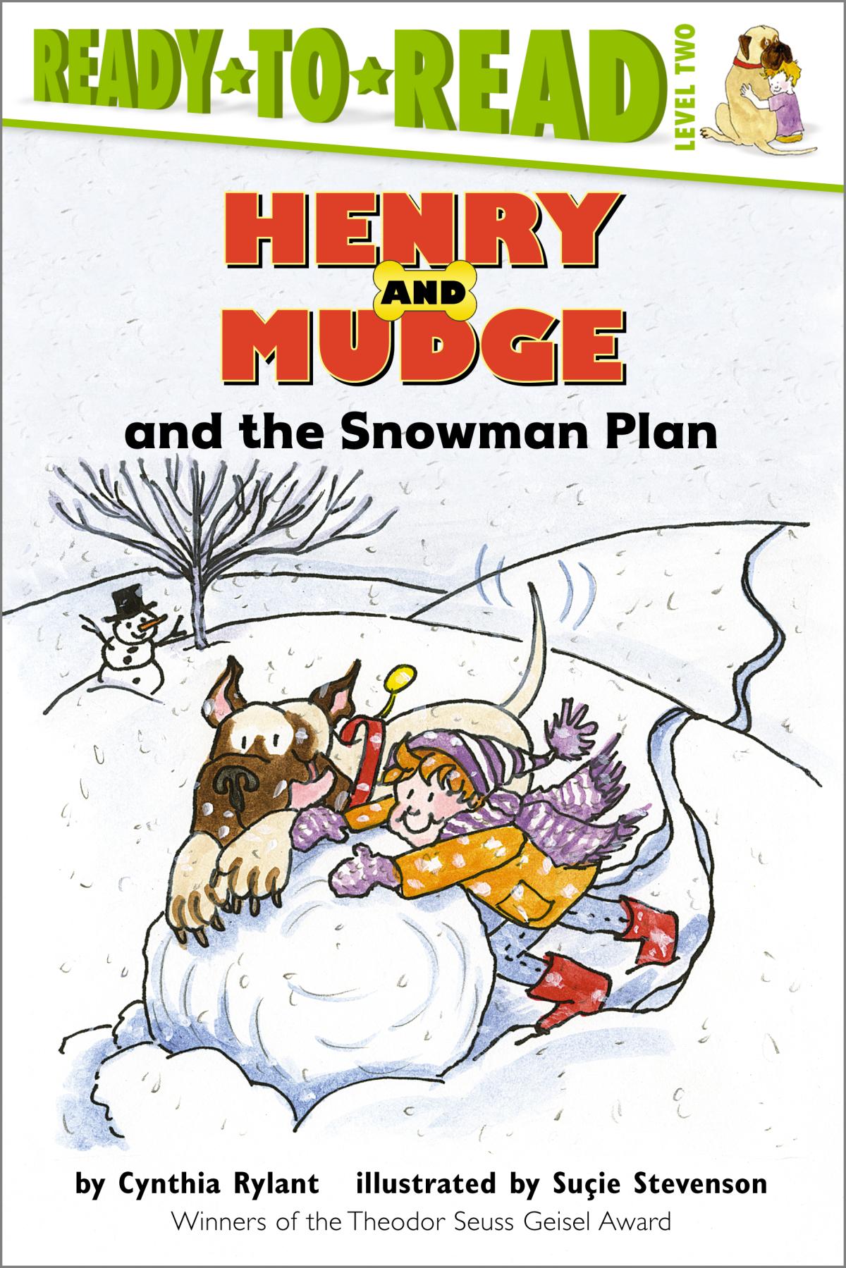 Book cover of Henry and Mudge and the Snowman Plan by Cynthia Rylant.
