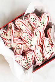 picture of peppermint bark hearts